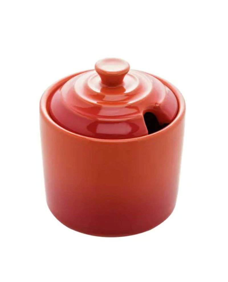 Açucareiro De Cerâmica Retro Laranja Wolff