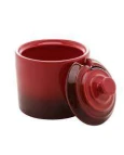 Açucareiro De Cerâmica Retro Vermelho