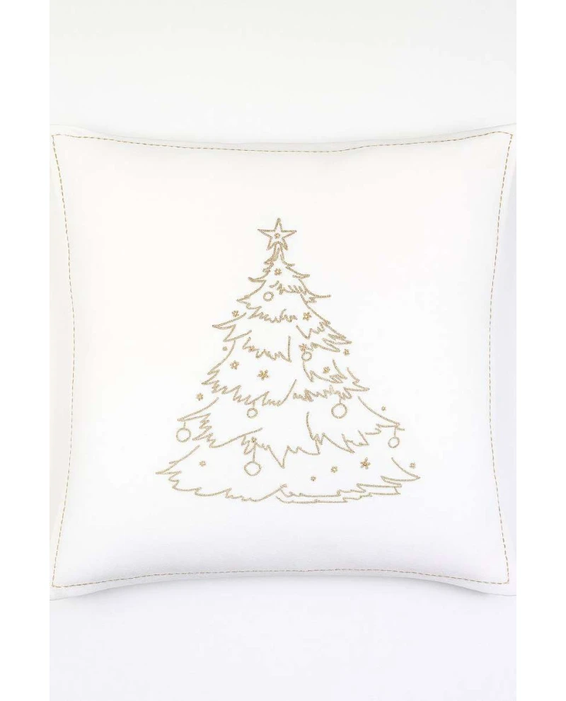 Almofada Branco/Ouro