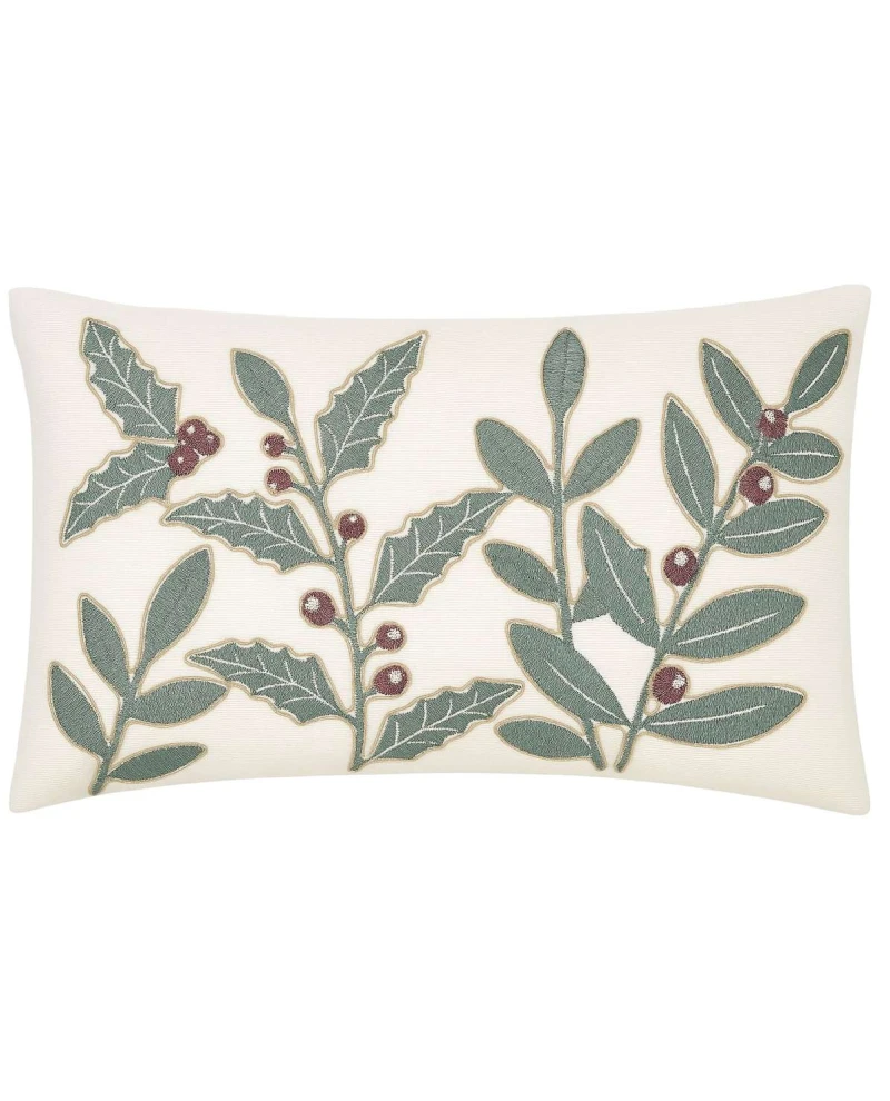 Almofada Branco/Verde 50cm