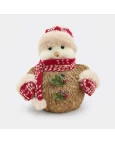 BONECO DE NEVE NATAL SISAL (VERMELHO)