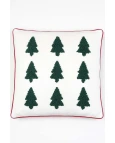 Capa de Almofada Arvore Branco/Verde Capa de Almofada Arvore Branco/Verde
