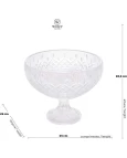 CENTRO DE MESA DECORATIVO CRISTAL COM PÉ