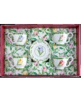 CONJUNTO COM 4 XICARA PARA CHÁ COM PIRES TULIPA