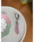 Colher de Sobremesa Destiny Rosa Lyor com 6und Colher de Sobremesa Destiny Rosa Lyor com 6und