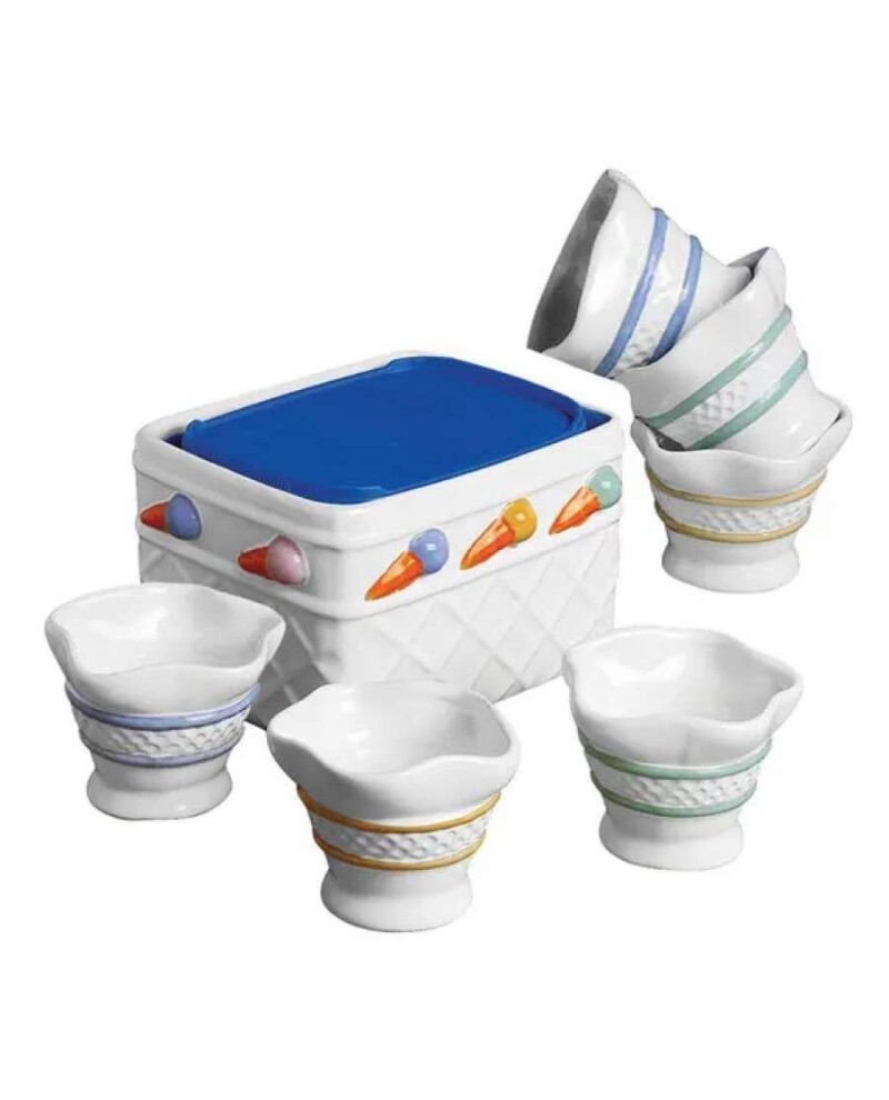 Conjunto Sorvete com Relevo Funny Colors