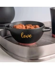 Consume Ceramica Love Preto com Rosa Consume Ceramica Love Preto com Rosa
