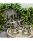 Copo de Cristal Palm Tree com 6 peças Copo de Cristal Palm Tree com 6 peças