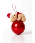 Enfeite Natal Urso Pendurar com Bola Enfeite Natal Urso Pendurar com Bola