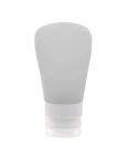 FRASCO PARA VIAGEM DE SILICONE CINZA 60ml