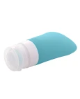 FRASCO PARA VIAGEM DE SILICONE TURQUESA 60ml