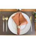 Guardanapo Linho Boho Ferrugem Guardanapo Linho Boho Ferrugem
