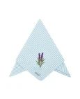 Guardanapo Listra Azul Bordado Lavanda Mameg