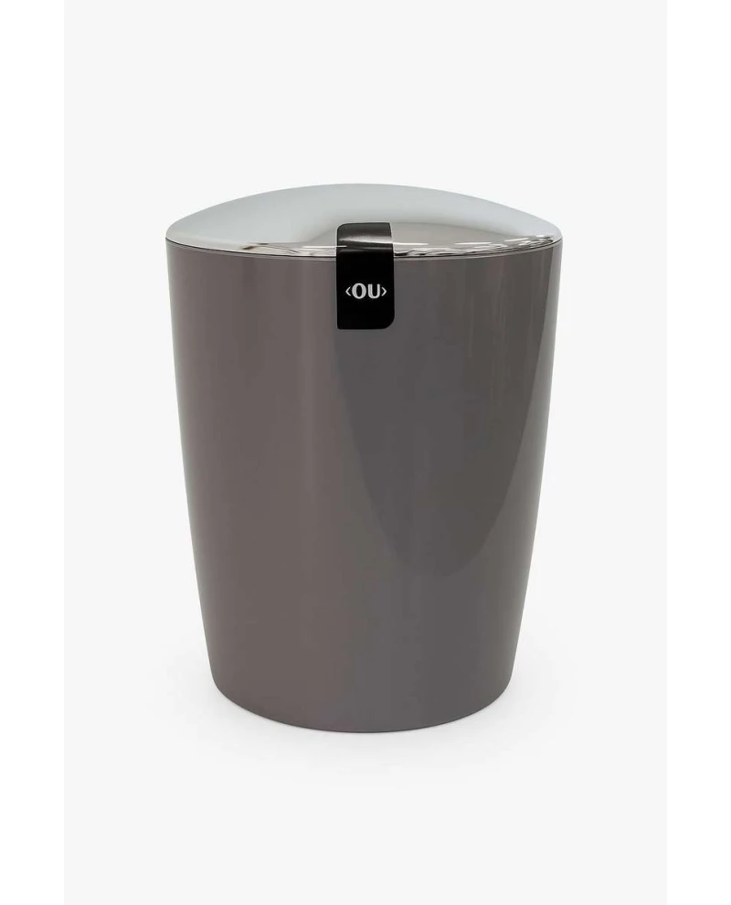 LIXEIRA CROMO VITRA 5L CHUMBO FECHADO