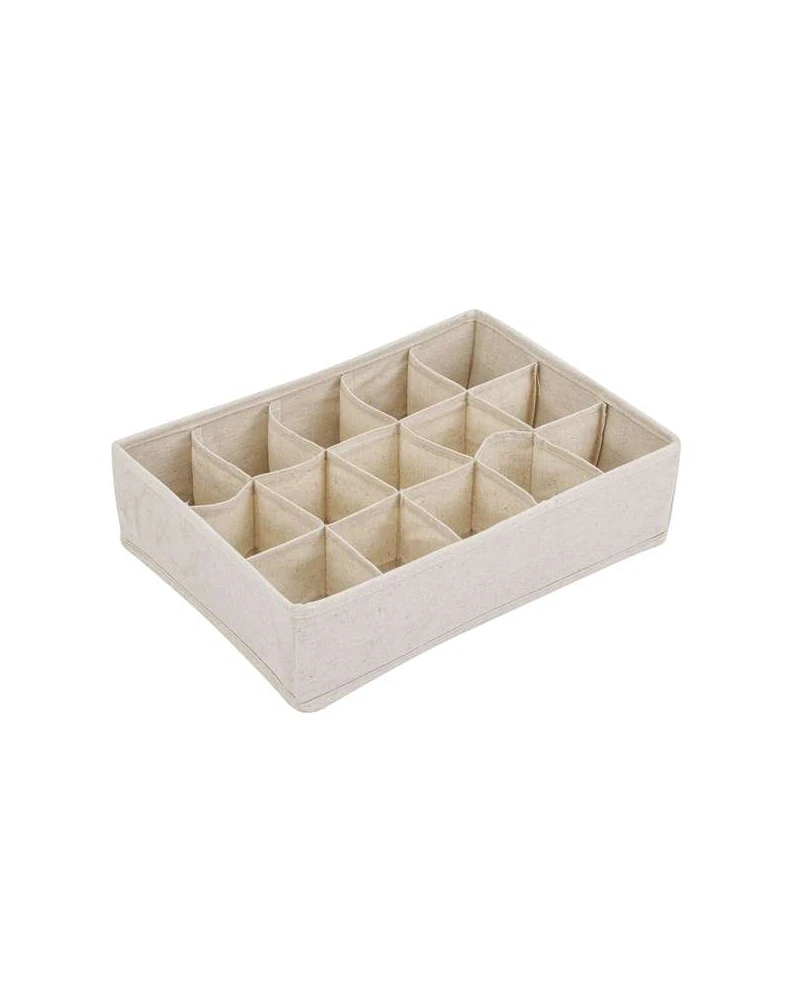 ORGANIZADOR LINHO 15 COMPARTIMENTOS OFF WHITE