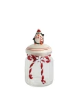 POTE DE VIDRO 300ML NATAL PINGUIM C/TAMPA