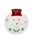 PRATO DECORATIVO BONECO DE NEVE