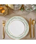 Prato Raso Classic Christmas com Filete Dourado Prato Raso Classic Christmas com Filete Dourado