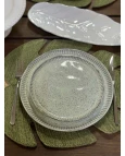 Prato Raso Linhas Pistache Prato Raso Linhas Pistache