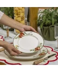 Prato Sobremesa Aquarelle Pomodoro e Basilico