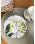 Prato Sobremesa Floratta Flor Amarela Prato Sobremesa Floratta Flor Amarela
