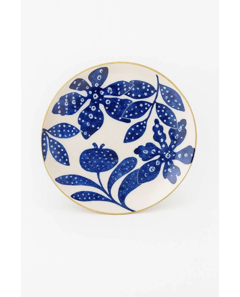 Prato de Sobremesa Sinuoso Tropez Azul
