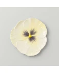 Prato de sobremesa Amor perfeito Branco
