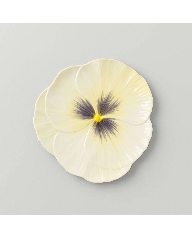 Prato de sobremesa Amor perfeito Branco
