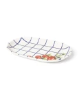 Travessa Aquarelle Xadrez Pomodoro e Basilico