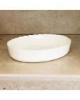 Travessa Oval de Vidro Opalino Smart Cuisine