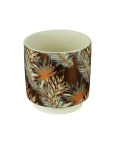 Vaso Decorado Cerâmica Tropical