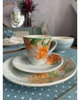Xícara Chá com Pires Lily Flower Xícara Chá com Pires Lily Flower